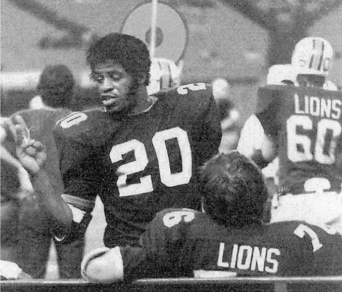 Earl encouraging his teammates during the 1973 State Championship game. John Tyler won the Title game over Austin Reagan.