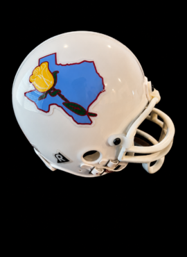 Blue Tyler Rose Mini Helmet (Signed)