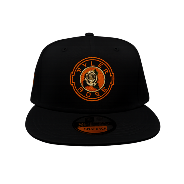 Black "Tyler Rose" Snapback (Plain)