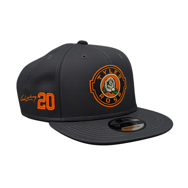 Grey "Tyler Rose" Snapback (Plain)