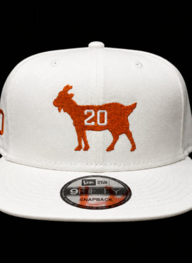 White “The Goat” Snapback (Plain)