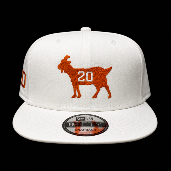 White "The Goat" Snapback (Plain)