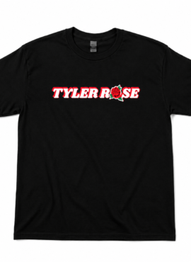 Black Tee “Tyler Rose” (Signed) Please Read Product Description