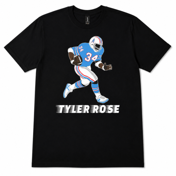 Black Tee "Tyle Rose" (Plain) Please Read Product Description