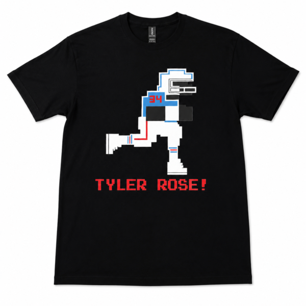 Black Tee "Tyle Rose" Digital (Plain) Please Read Product Description