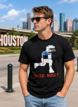 Houston Oilers Digital Black Tee “Tyler Rose”